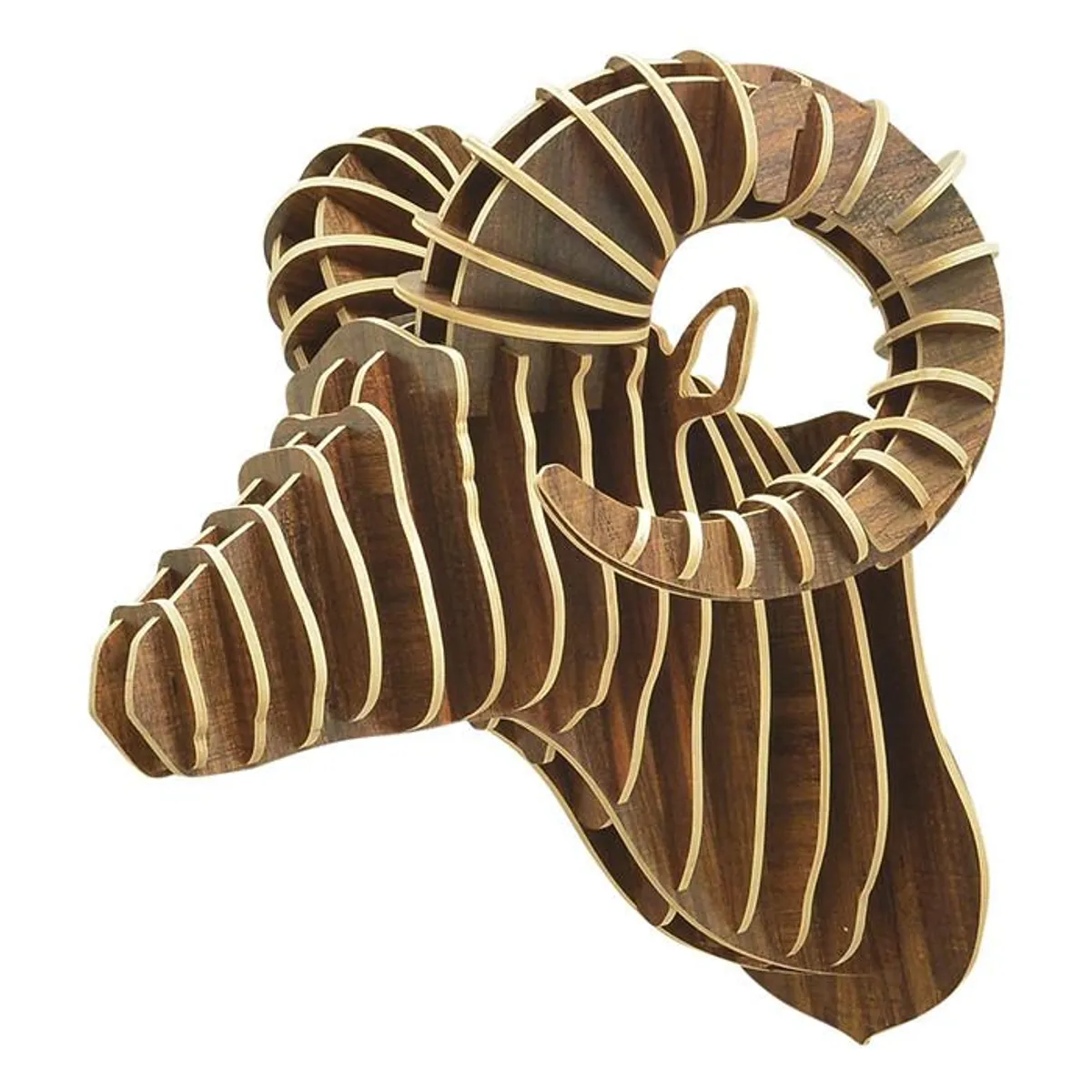 DECOMUEBLES - Cabeza de Carnero Nogal