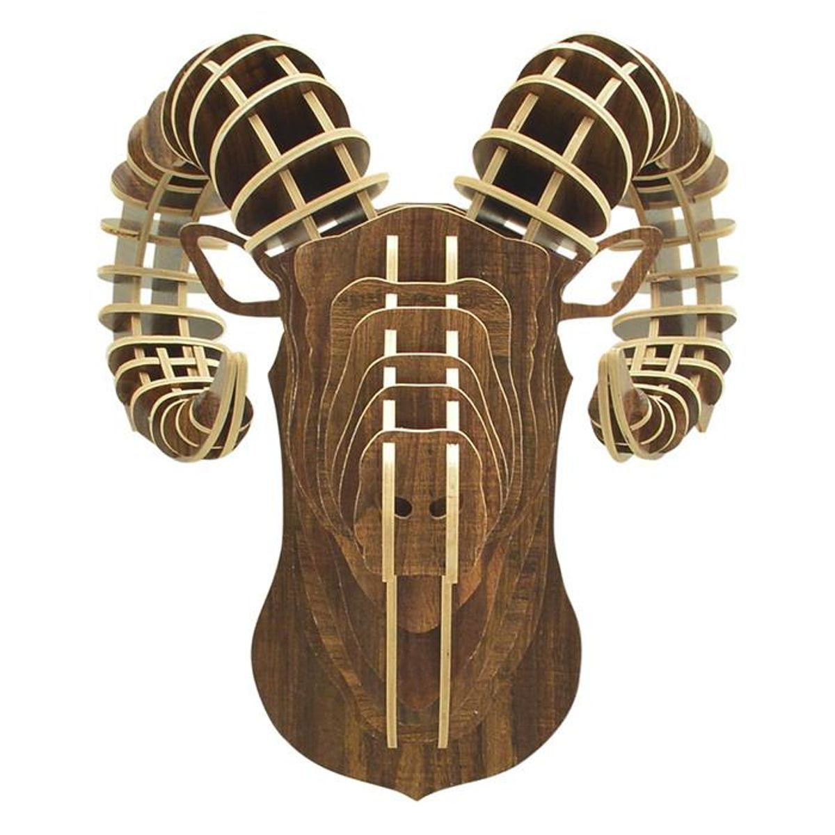 DECOMUEBLES - Cabeza de Carnero Nogal