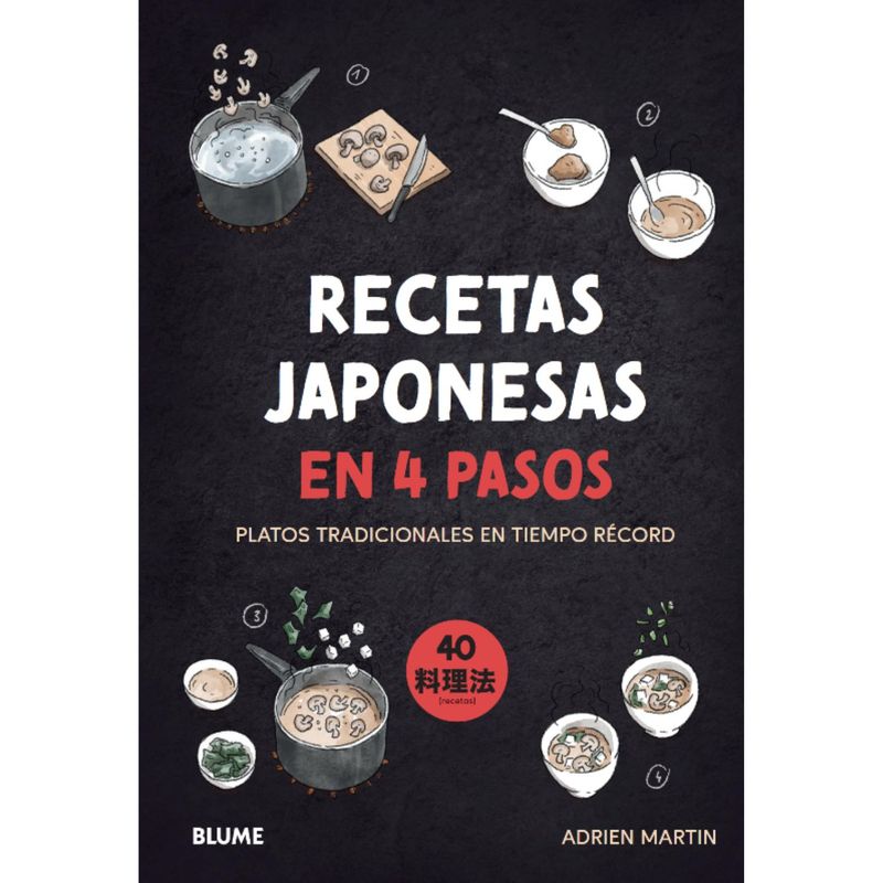 BLUME - Libro RECETAS JAPONESAS EN 4 PASOS