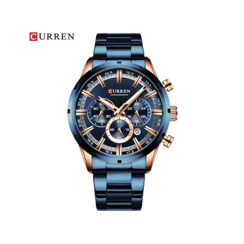 CURREN - Reloj Hombre Curren 8355 Elegante Cuarzo Pulsera Metal Lujo
