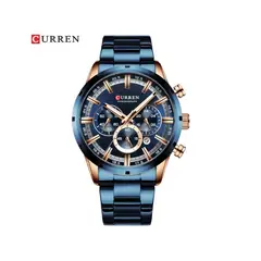 CURREN - Reloj Hombre 8355 Elegante Cuarzo Pulsera Metal Lujo
