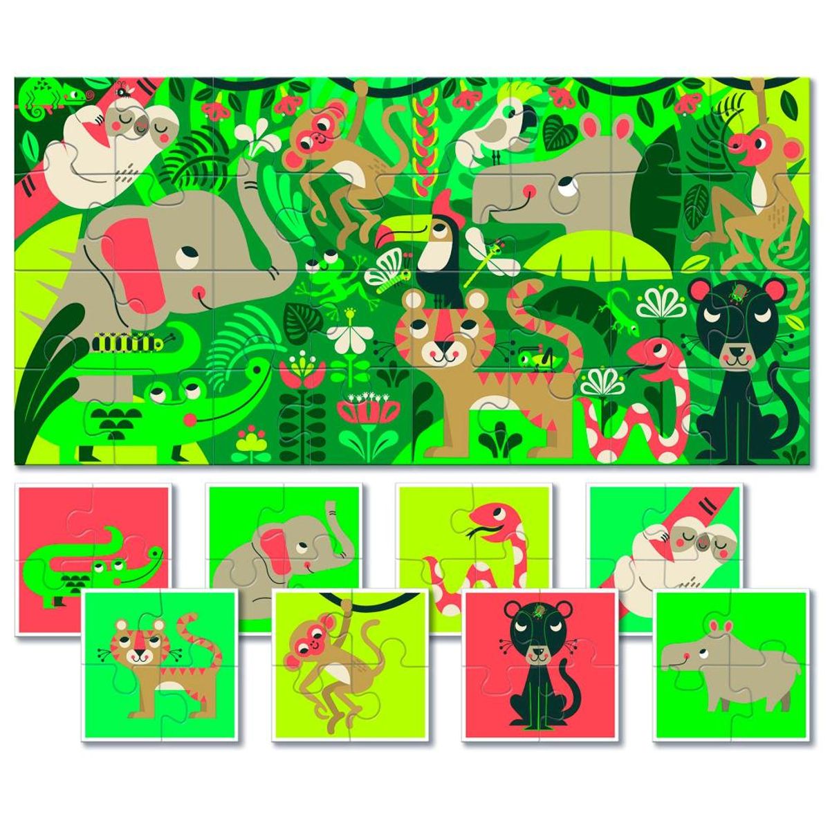 LUDATTICA - Puzzle de Colección Bebé La Jungla Ludattica