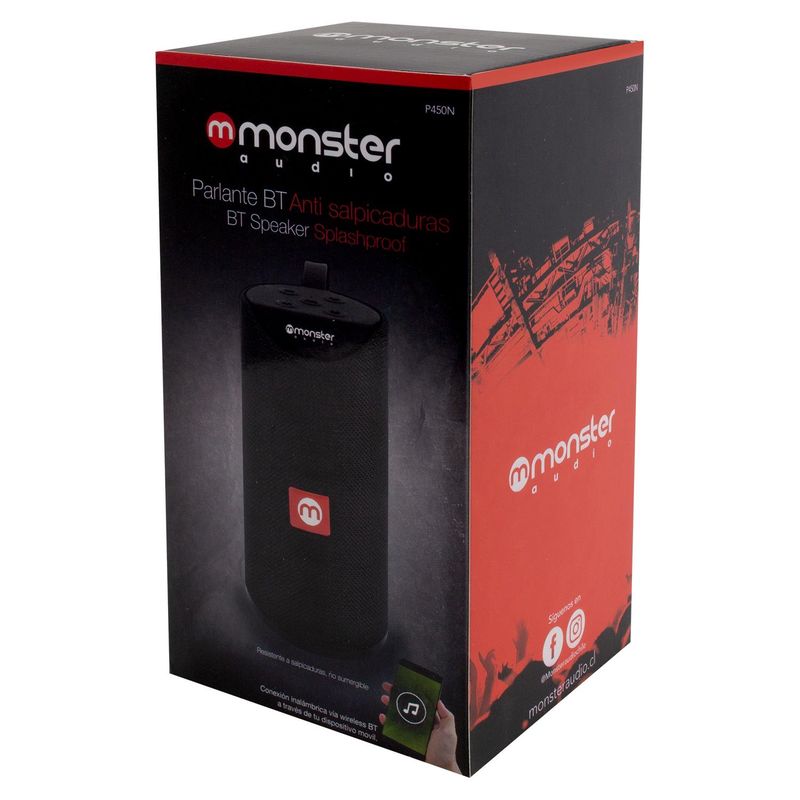 MONSTER - PARLANTE BT MONSTER AUDIO 450N NEGRO