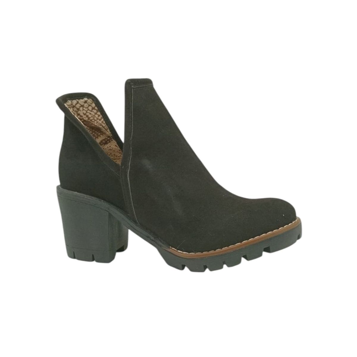 HERIEL - Botín Negro Taco Mujer