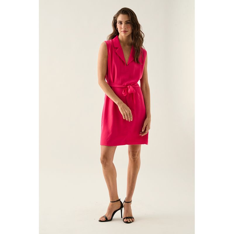 ASH - Vestido Corto Fucsia Mujer Ash