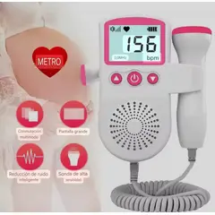 GENERICO - Monitor fetal doppler latidos fetales mas gel rosado 00168RS