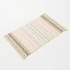 ALTERNATIVE - Bajada De Cama 60x90cm De Lino Diseño Elegante Étnico 733