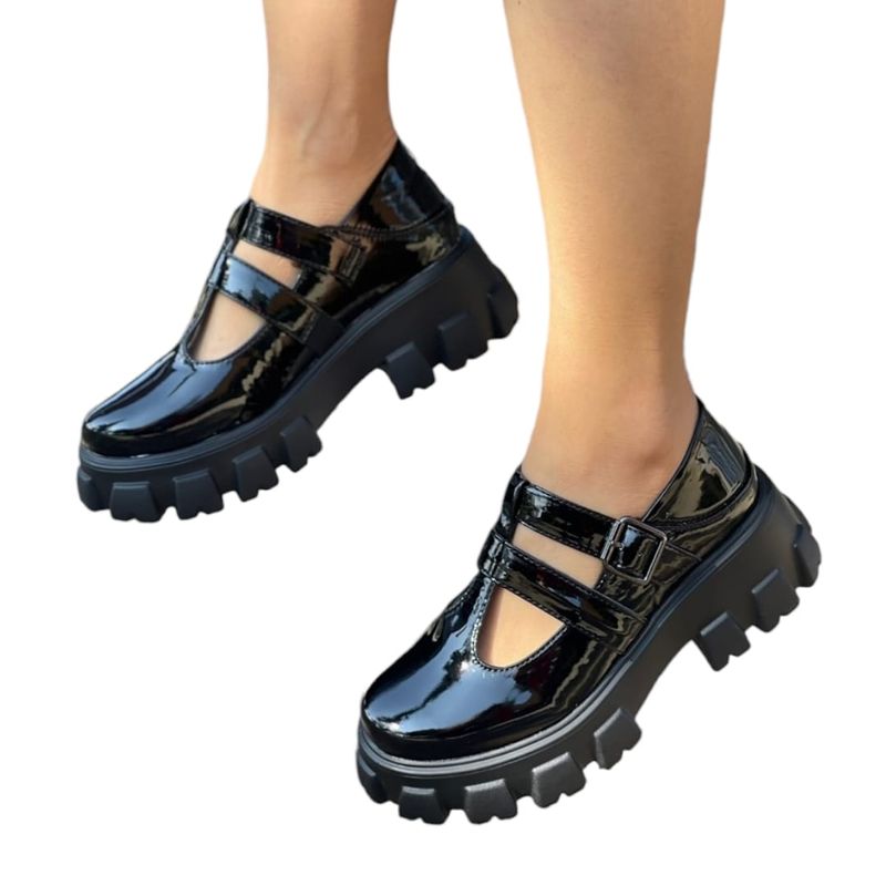 HERIEL - Mocasín Negro Charol.