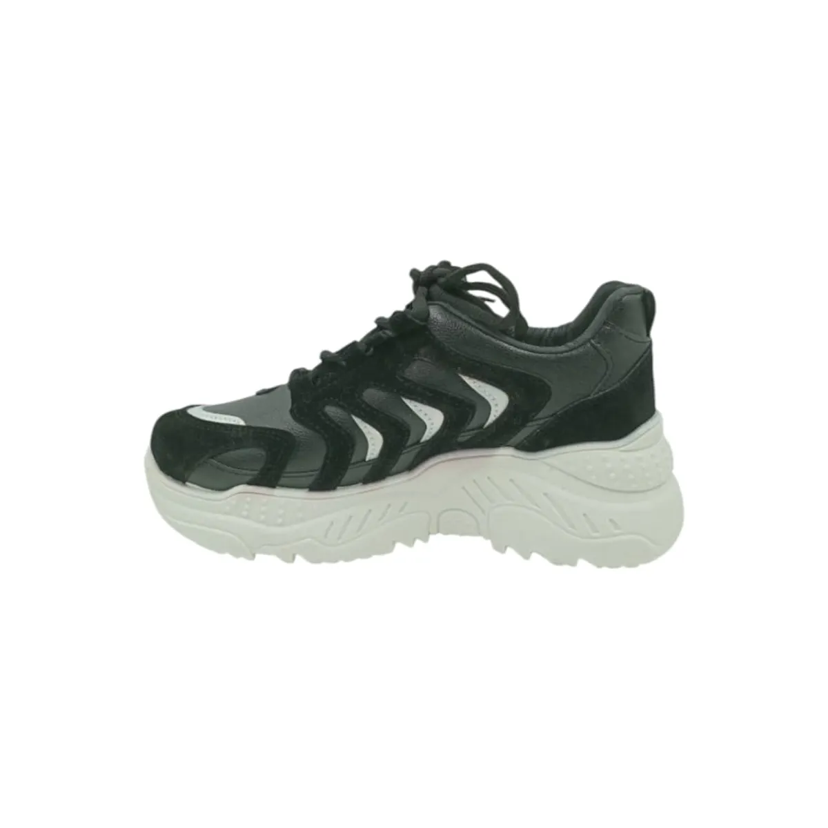 HERIEL - Zapatilla Negra Plataforma Mujer