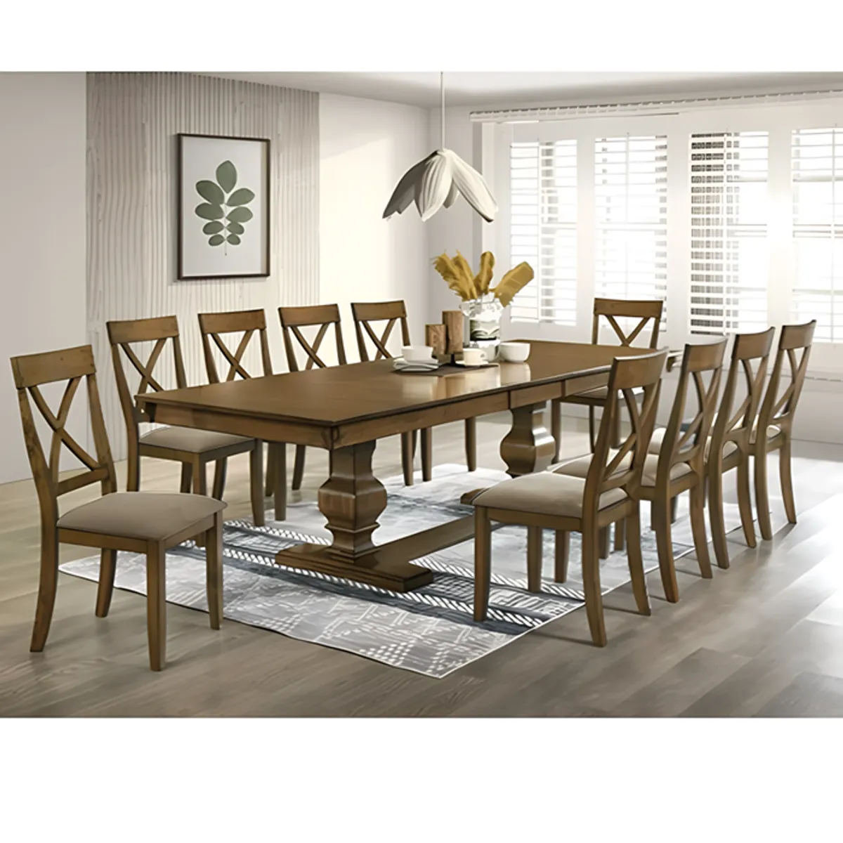 MSA MUEBLES SANTA ANA - Juego de Comedor 10 Sillas Johnsons