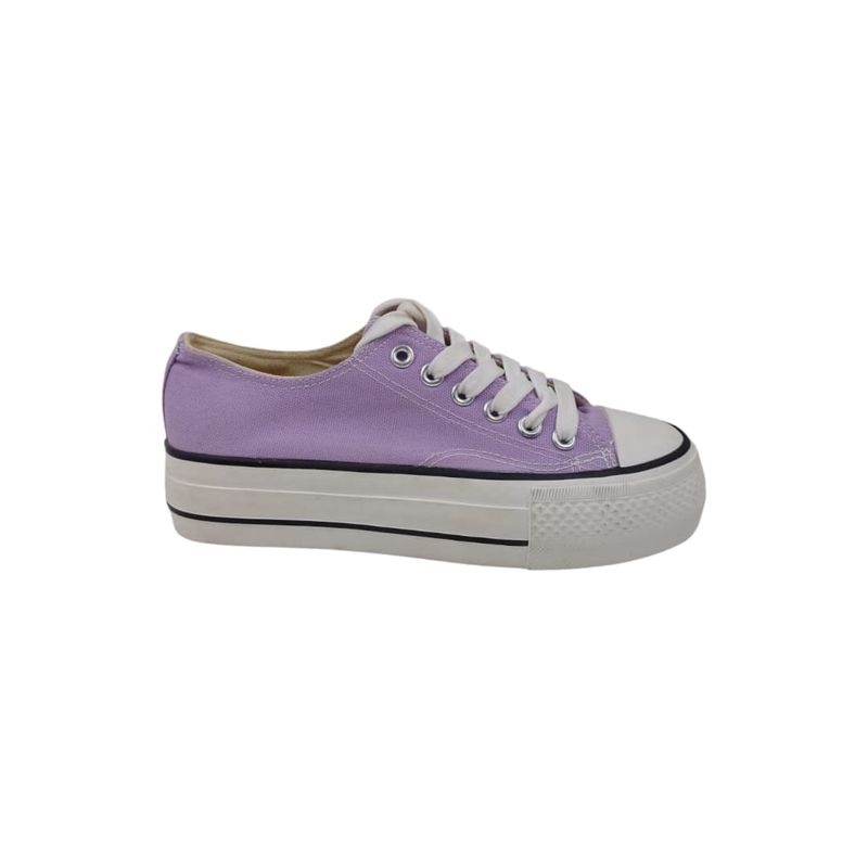 HERIEL - Zapatilla Purpura Plataforma Mujer