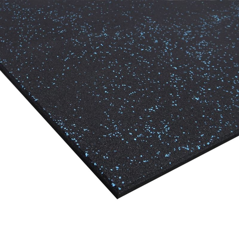 GENERICO - Piso Caucho Gimnasio Alto Trafico 100x100cm X Grosor 25mm - Azul
