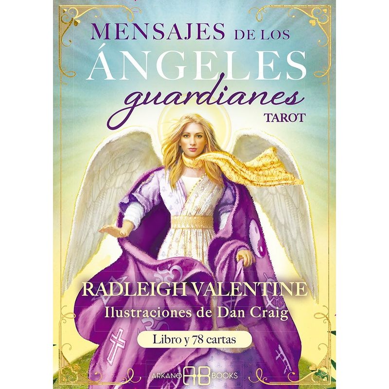 TOP10BOOKS - LIBRO MENSAJES DE LOS ANGELES GUARDIANES. TAROT + CARTA / R /  ARKANO BOOKS