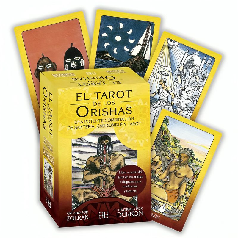 TOP10BOOKS - LIBRO EL TAROT DE LOS ORISHAS + CARTAS / ZOLRAK DURKON /  ARKANO BOOKS