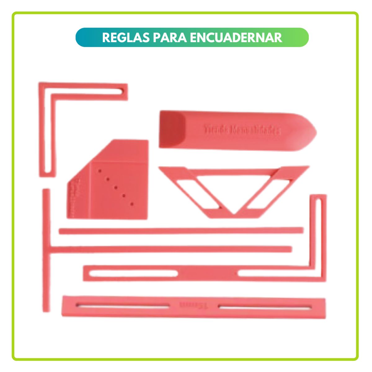 GENERICO - Reglas para Encuadernar Rosadas