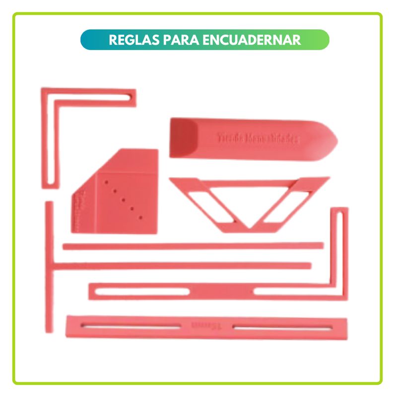 GENERICO - Reglas para Encuadernar Rosadas