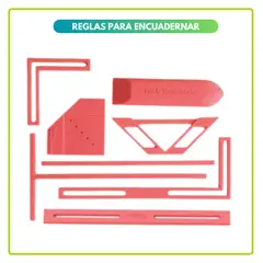 GENERICO - Reglas para Encuadernar Rosadas