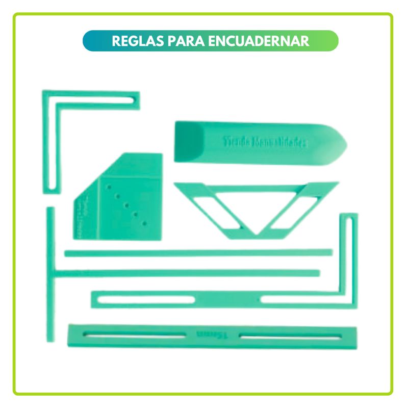 GENERICO - Reglas para Encuadernar Verdes