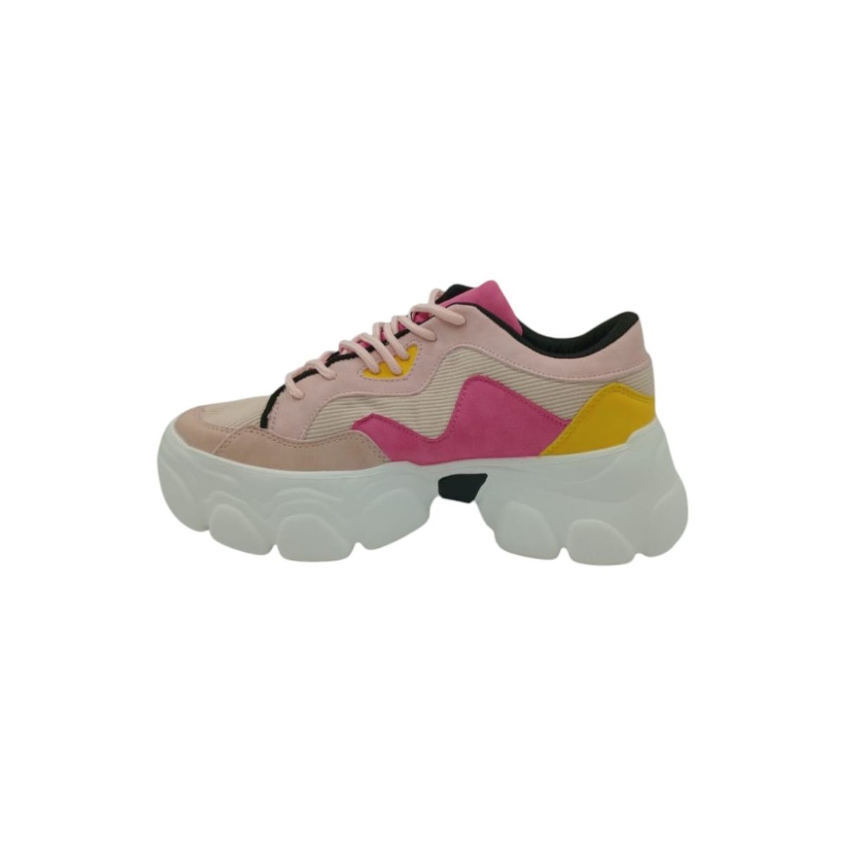 HERIEL - Zapatilla Rosa Plataforma Mujer