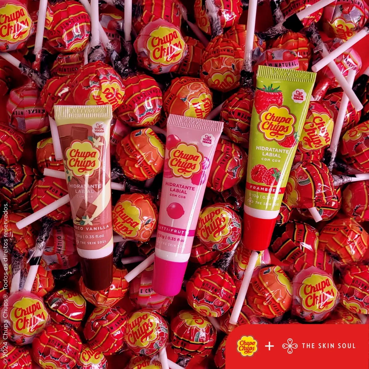CHUPA CHUPS - Bálsamo Labial Hidratante Choco Vainilla Chupa Chups
