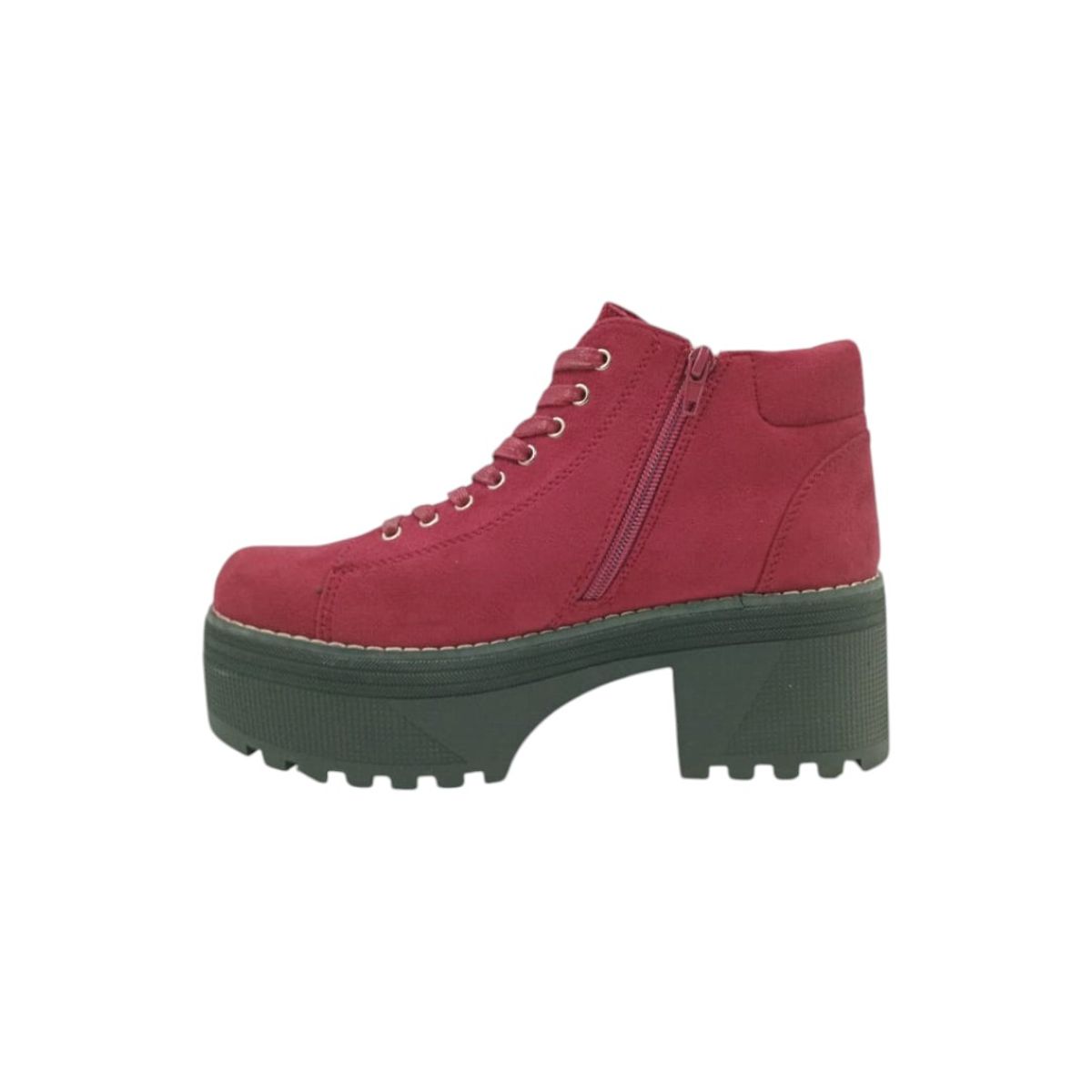 HERIEL - Botín Burdeos Gamuza Mujer