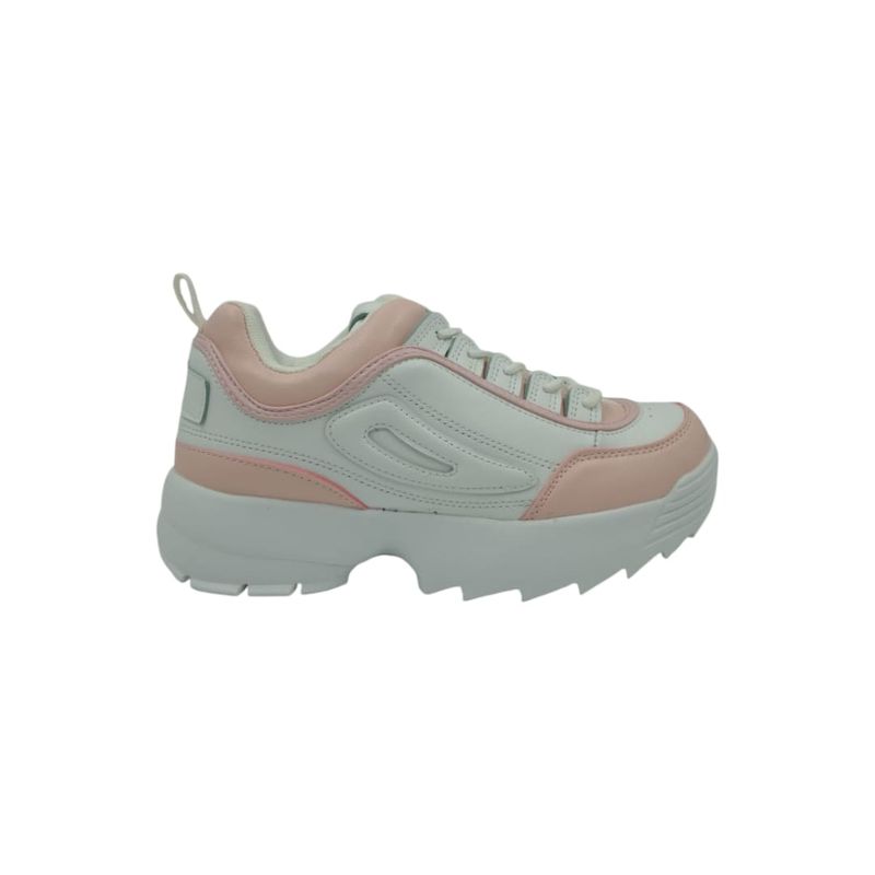 HERIEL - Zapatilla Rosa Plataforma Mujer.