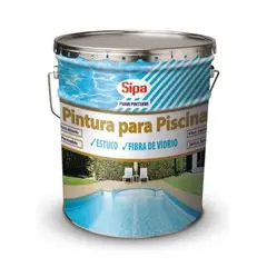 SIPA - PINTURA PISCINA 1 TINETA CELESTE CAUCHO CLORADO SIPA-MIMBRAL