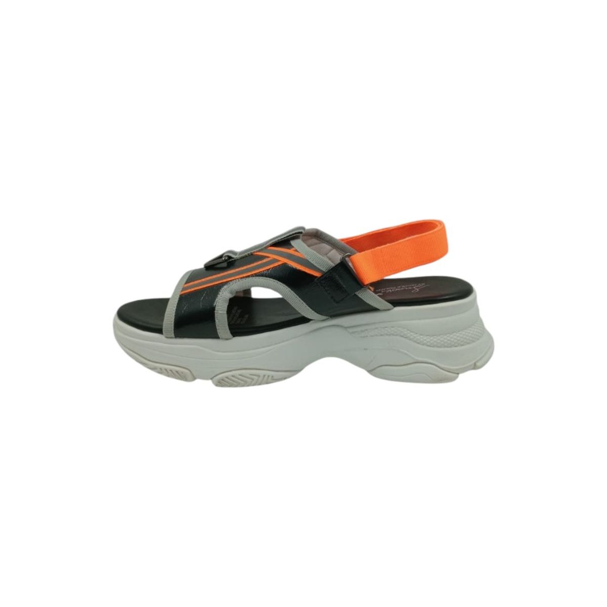 HERIEL - Sandalia Negra Deportiva Plataforma