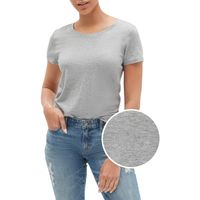 Polera Clasica Cuello Crew Gris