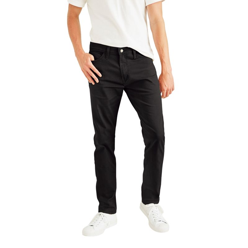 DOCKERS - Pantalón Hombre Jean Cut All Season Slim Fit Negro Dockers