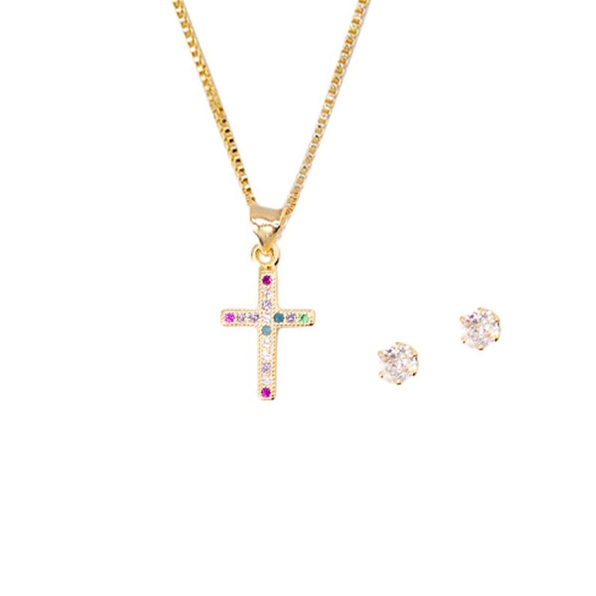 JOYAS MONTERO - Conjunto Paz Gold Con Micro Circones