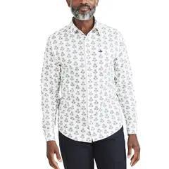 DOCKERS - Camisa Hombre Sig LS Comfort Flex Classic Fit Blanco
