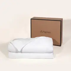 HYPNOS - Manta Pesada + Cobertor de Bambú - Kids-Niños - 3 Kg - Blanco -