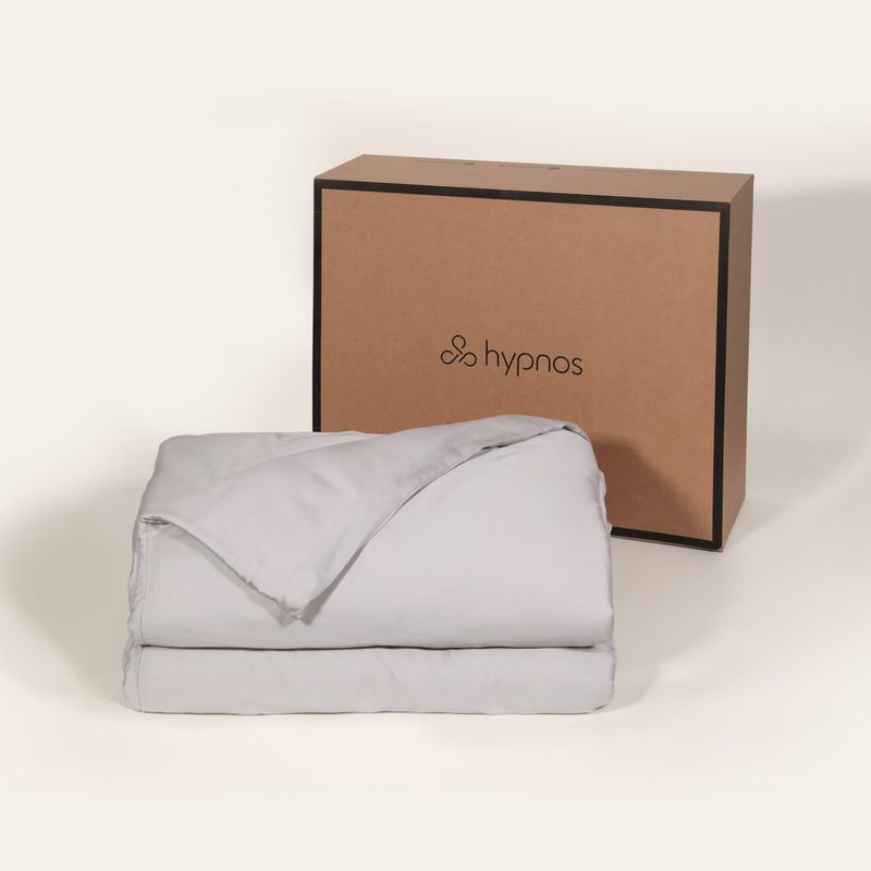 HYPNOS - Manta Pesada + Cobertor de Bambú - 1-1.5 Plazas - 9 Kg - Gris - Hypnos