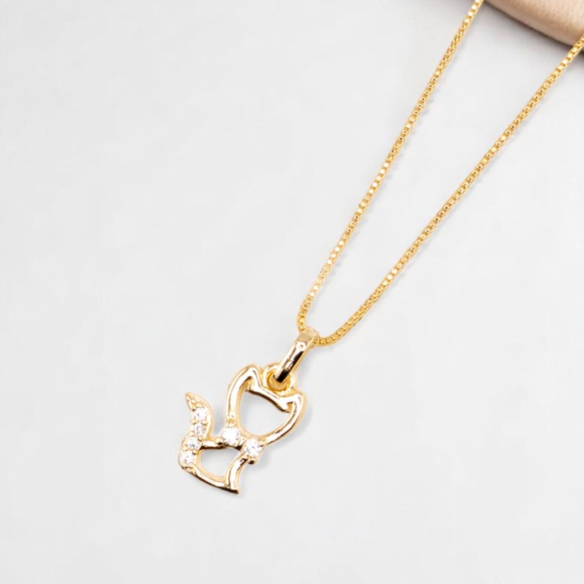 JOYAS MONTERO - Collar Milu Gold Baño de Oro 24k Microcircon