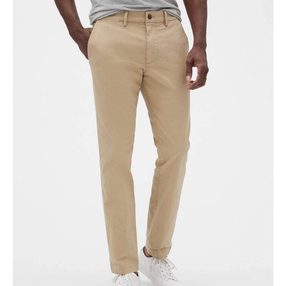 GAP - Pantalon Hombre Gap Skinny Khaki Beige