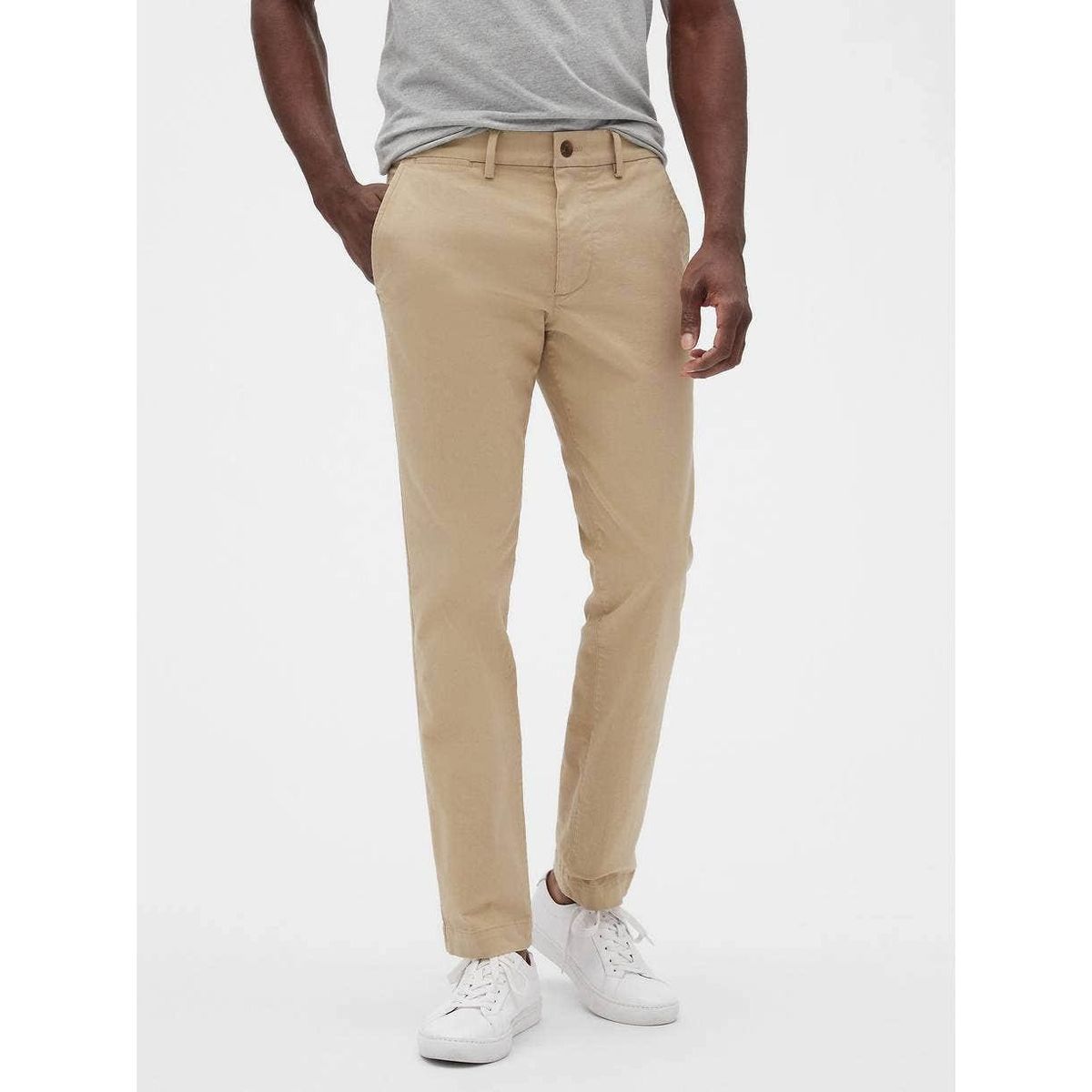 GAP - Pantalon Hombre Gap Skinny Khaki Beige