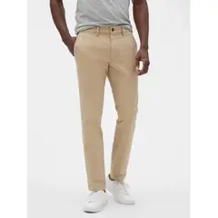 GAP - Pantalon Hombre Skinny Khaki Beige
