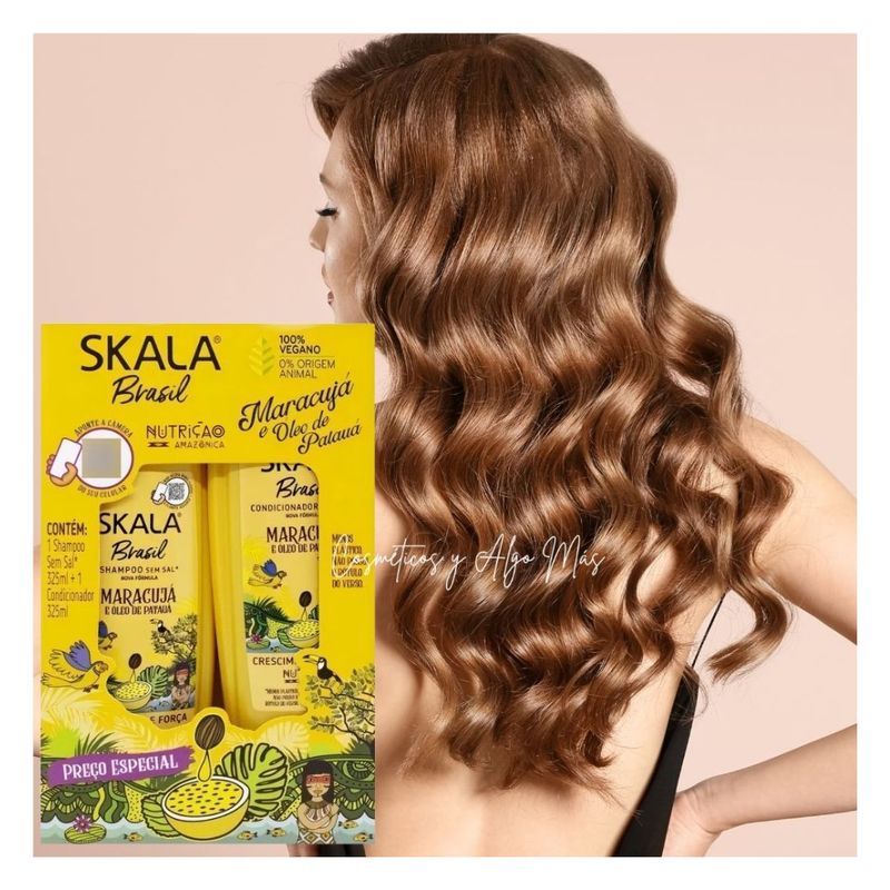 SKALA - Kit champú y acondicionador maracuya crecimiento capilar