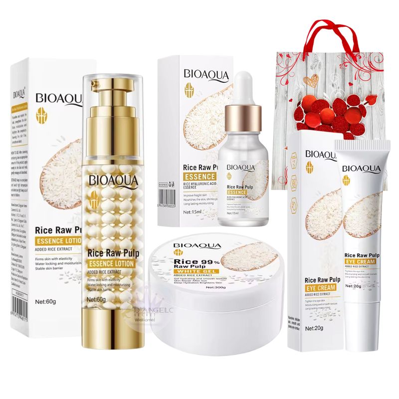 GENERICO - Kit Completo Skincare Blanqueador De Arroz