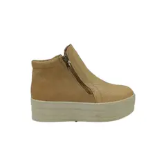HERIEL - Zapatilla Beige Plataforma Mujer