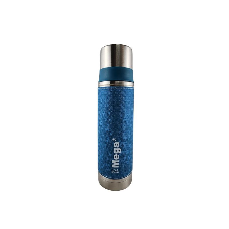 MEGA - Termo Mega  470 ml Acero Inoxidable Bebidas Té Café Azul