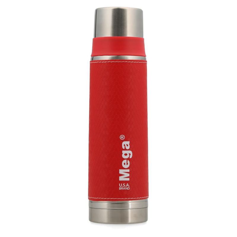 MEGA - Termo 0.47 Litros Acero Inoxidable  Rojo