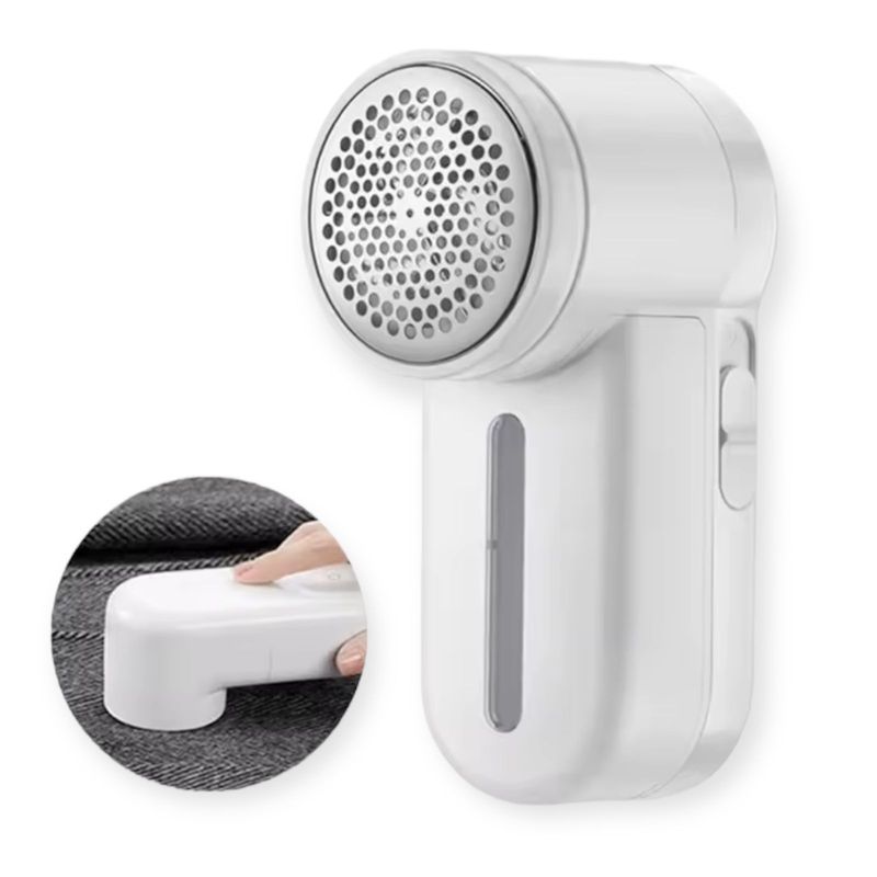 GENERICO - Quitapelusa Electrico Recargable Usb Saca Motas Removedor Blanco