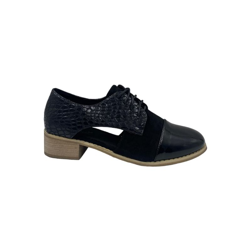 HERIEL - Zapato Negro Bajo Mujer