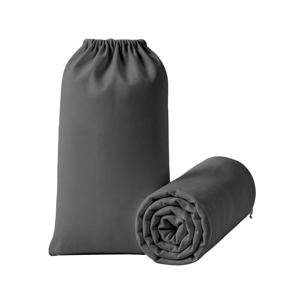 OKAERI - JUEGO DE SABANAS 200 HILOS 2 PLAZAS PREMIUM - Gris - 2 Plazas