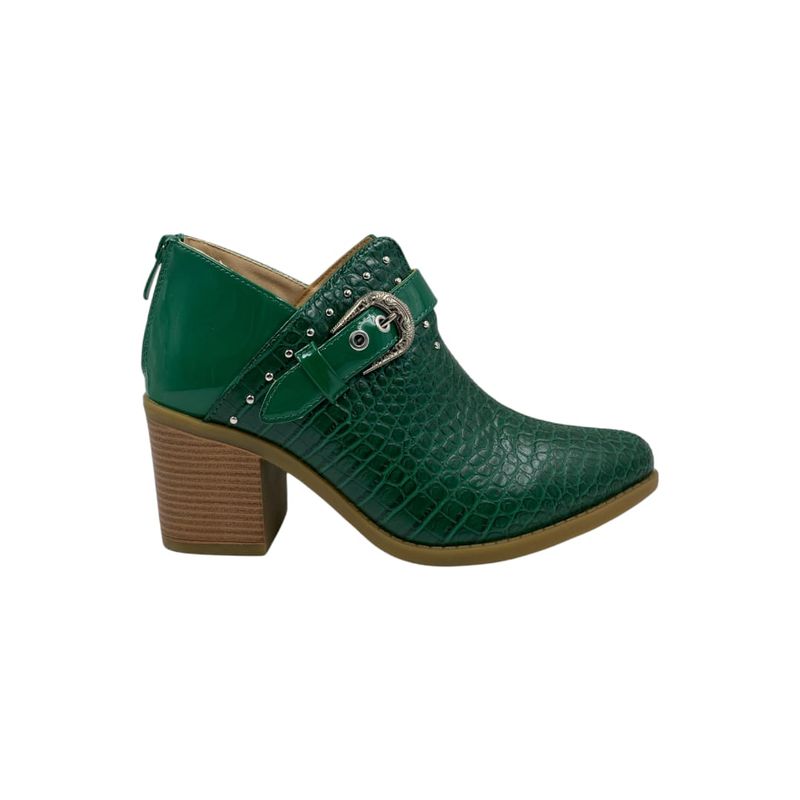 HERIEL - Botín Verde Taco Mujer