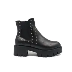 HERIEL - Botín Negro Tachas Mujer