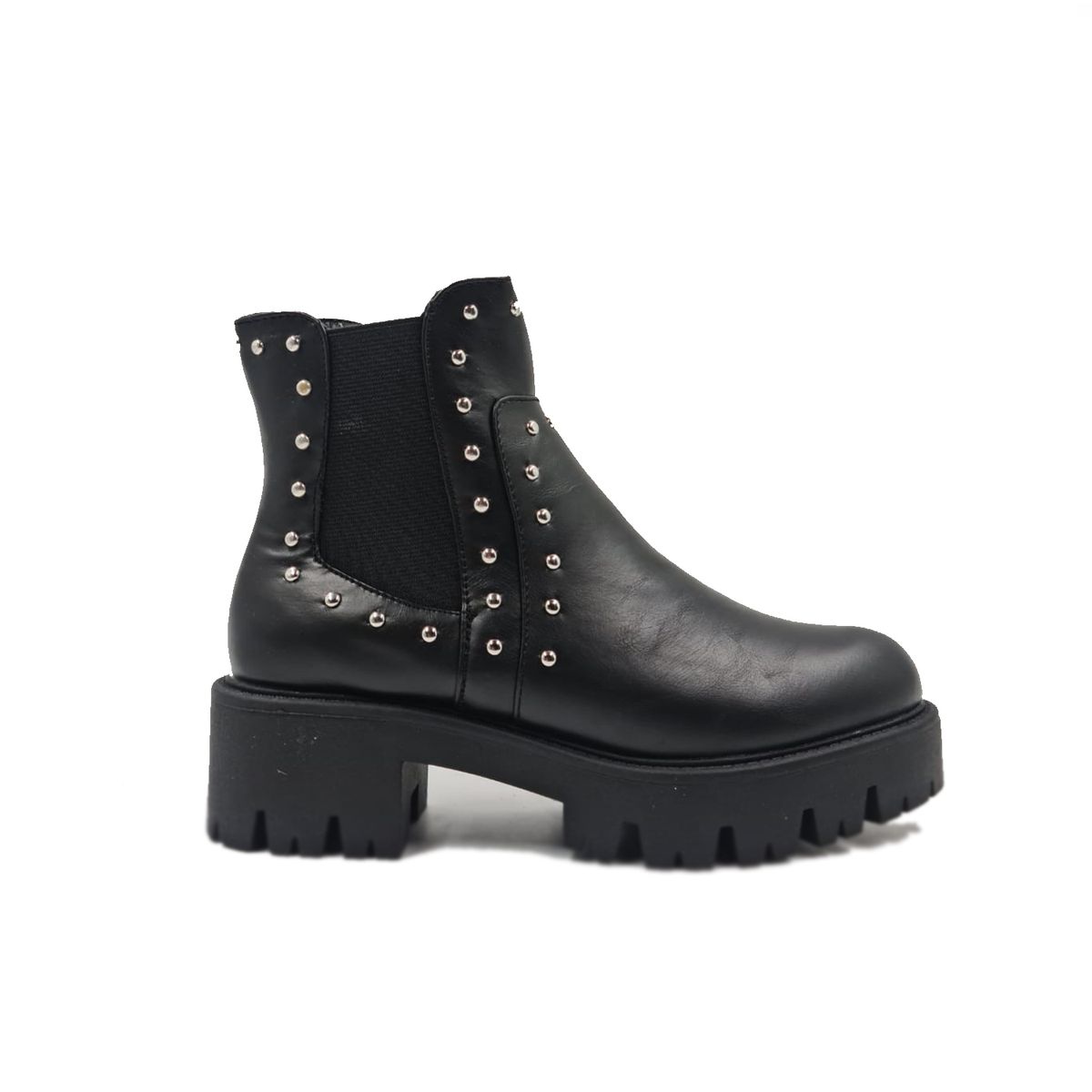 HERIEL - Botín Negro Tachas Mujer