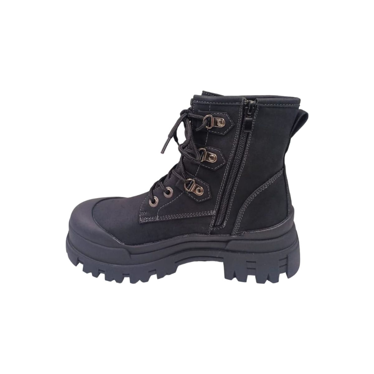 HERIEL - Botín Negro Plataforma Mujer